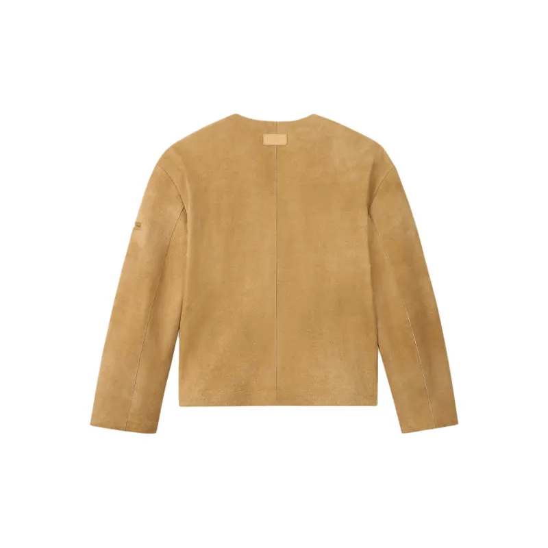 KENZO SS25 Leather Jacket Men's Beige-1