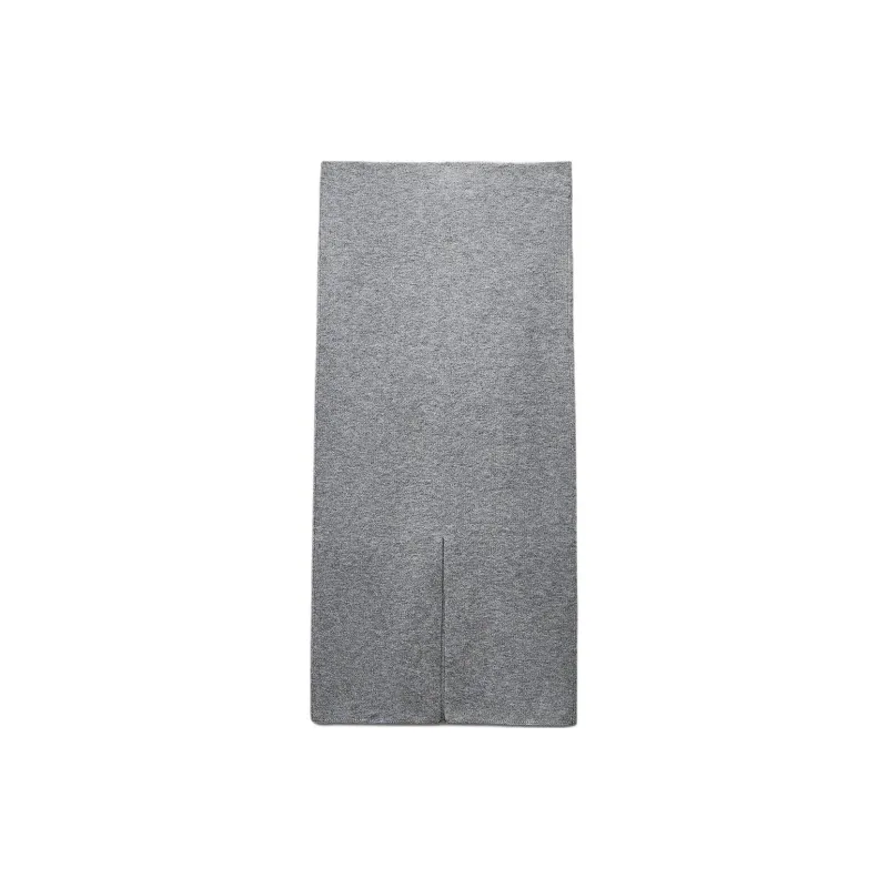 ZARA Knit Long Skirts Women's Gray/Natural Color-1