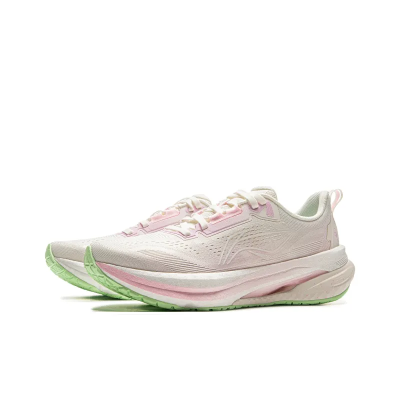 LiNing Wugui 5S 5.0 Low-Top Running Shoes Women's Valentine's Day Color Scheme-White Pink-2