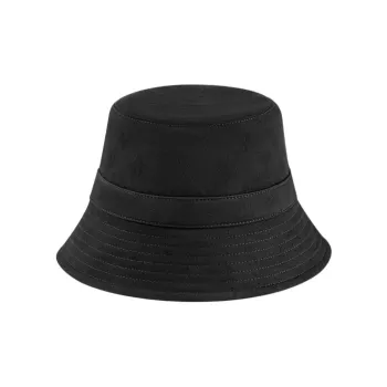 LOUIS VUITTON Cotton Cotton Fabric Metal Bucket Hats Unisex Black