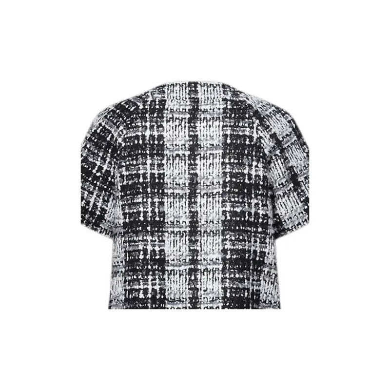 LOUIS VUITTON Graphic Tweed Short-Sleeved Dress-4