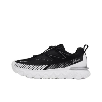 DESCENTE SKI STYLE Anti Slip Wear Resistant Low Top Casual Shoes Men's Black White