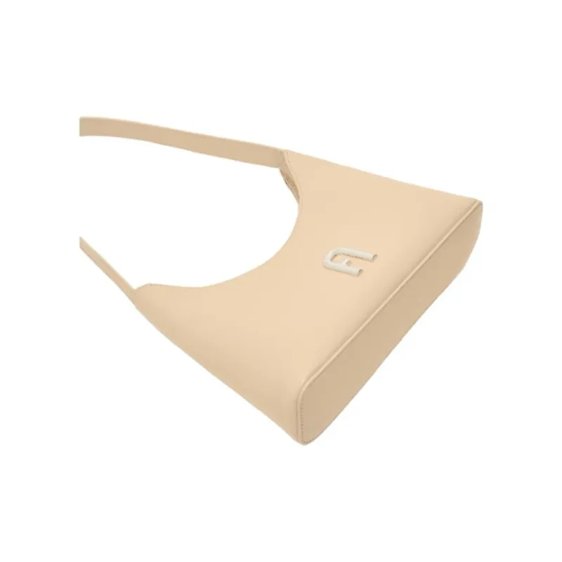 Furla Claris Lux Calfskin Handbag, Shoulder Bag Women's Beige-4