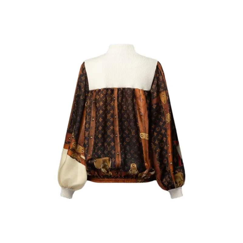 LOUIS VUITTON SS24 Velvet feel Coat Women's Multicolor-1