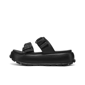 Skechers EVA Slip Resistant Abrasion Resistant Slide Slippers Women's Black