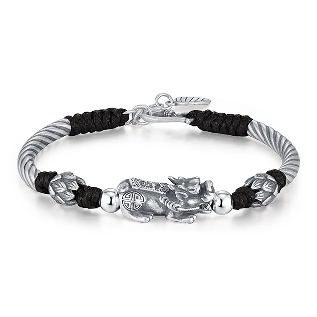 CHINA GOLD 999 Fine Silver Bracelets Unisex-0
