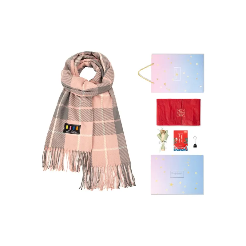 BAIJUAN Knit Scarves Unisex-29