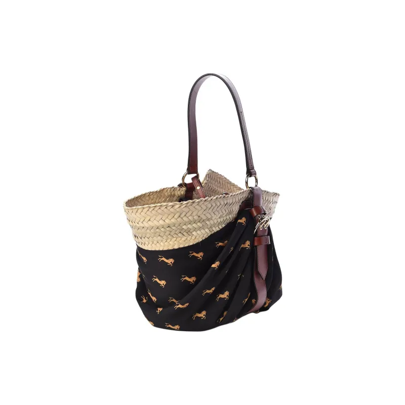 Chloe Raffia Tote Bag, Shopping Bag, Shoulder Bag, Handbag Women's Multicolor-1