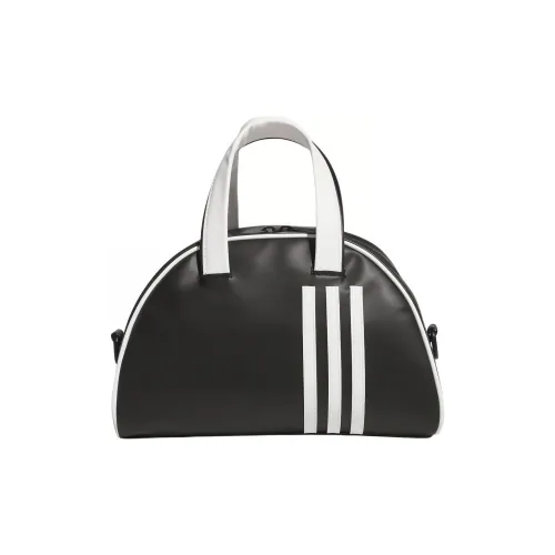 Adidas Polyurethane With Artificial Leather Handbag Women's Black & White