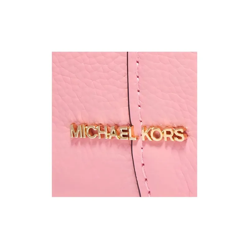 MICHAEL KORS Cow Leather With Artificial Leather Crossbody One Shoulder Dumpling Bag Handbag Medium Size Women's Pink-3