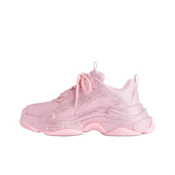 Balenciaga Triple S Low Top Casual Shoes Women's Pink