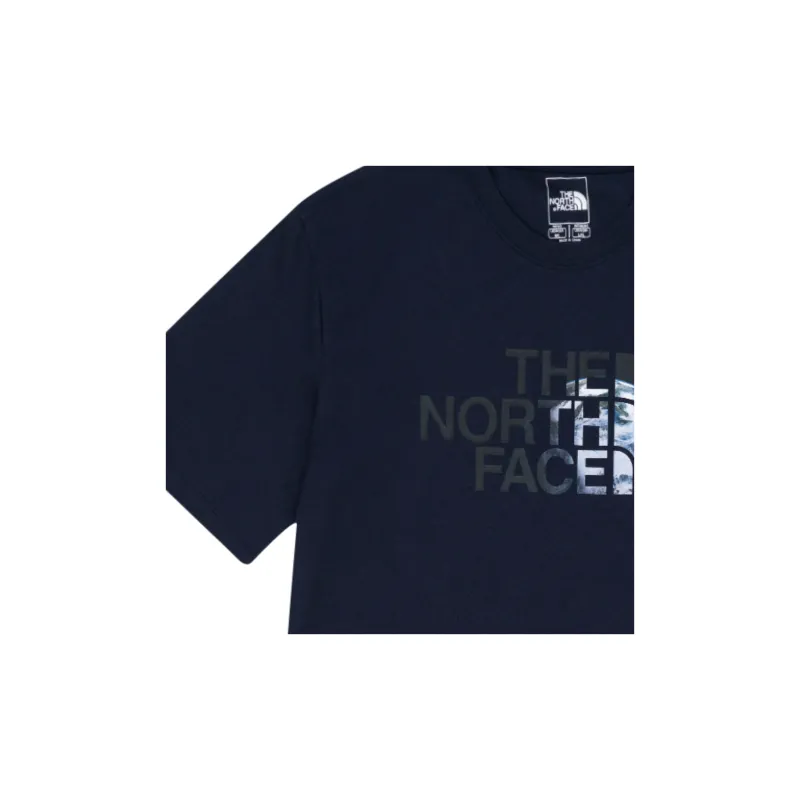 THE NORTH FACE Earth Printing SS22 T Shirt Men's Navy Blue-2