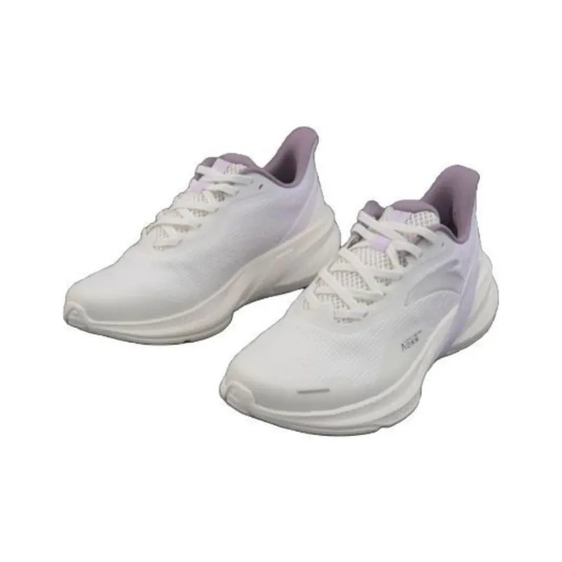 Anta DuCi4 Anti Slip Wear Resistant Low Top Running Shoes Women's White Purple-1