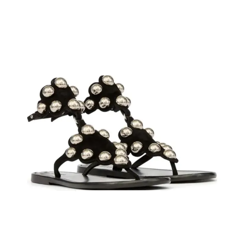 ISABEL MARANT Velvee One Strap Sandals Women's Black-2