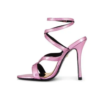 Schutz Stephanie One Strap Sandals 10.8cm Women's Purple