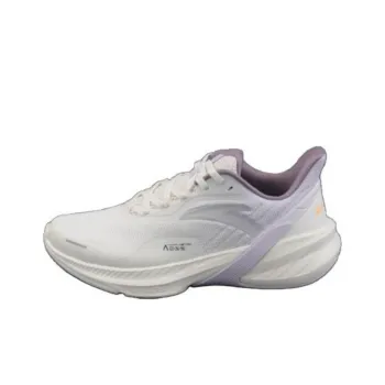 Anta DuCi4 Anti Slip Wear Resistant Low Top Running Shoes Women's White Purple
