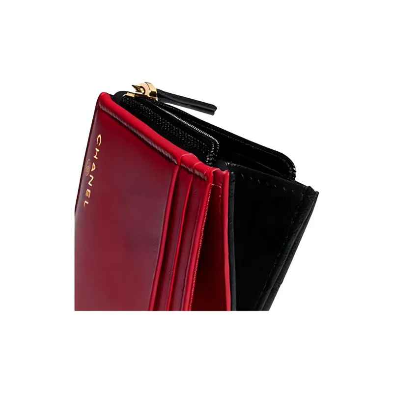 CHANEL 19Bag Goatskin Flap Wallet Trumpets Women's Black-6