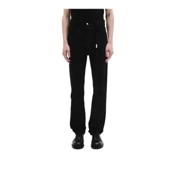 Ann Demeulemeester SS25 Knitted Sweatpants Men's Black