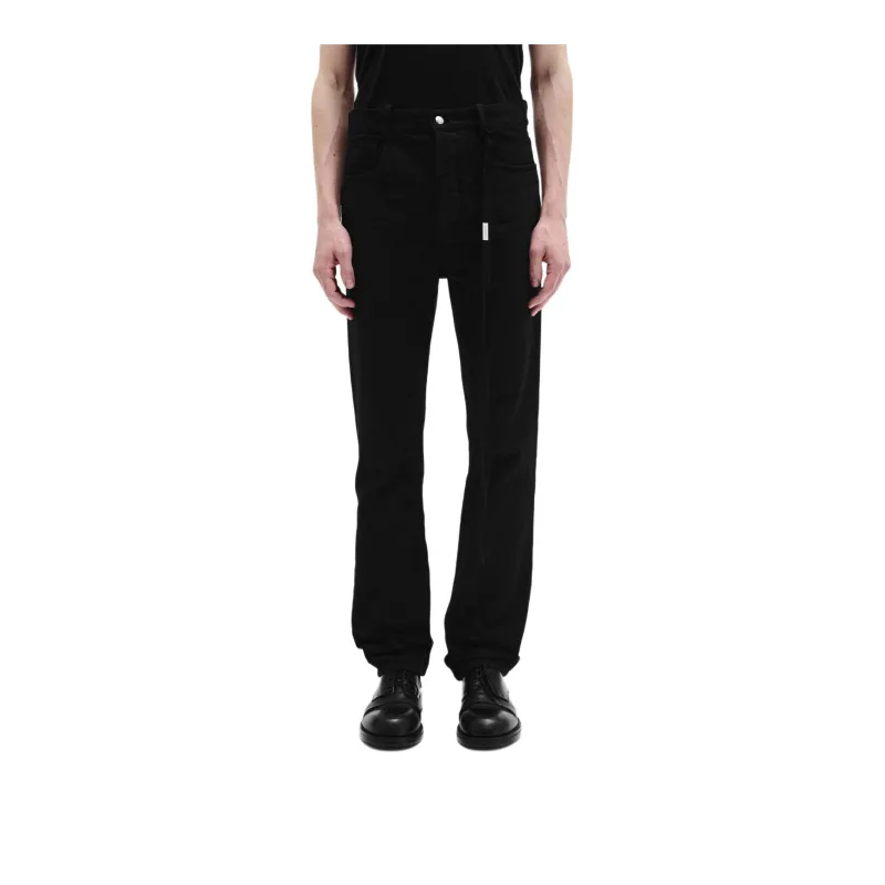 Ann Demeulemeester SS25 Knitted Sweatpants Men's Black-0