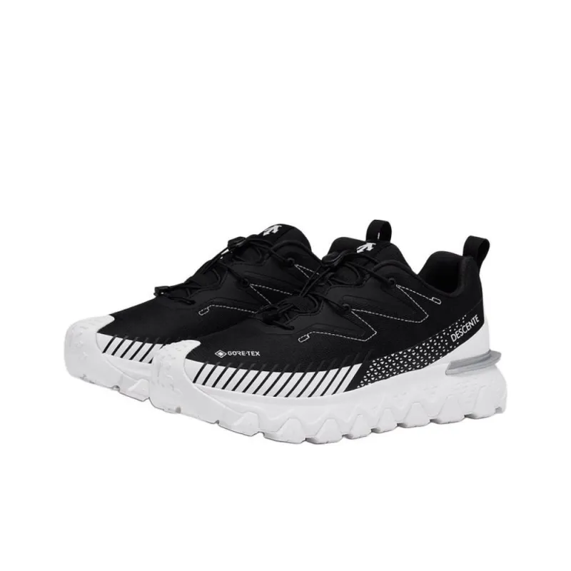 DESCENTE SKI STYLE Anti-Slip Wear-Resistant Low-Top Casual Shoes Men's Black White-1