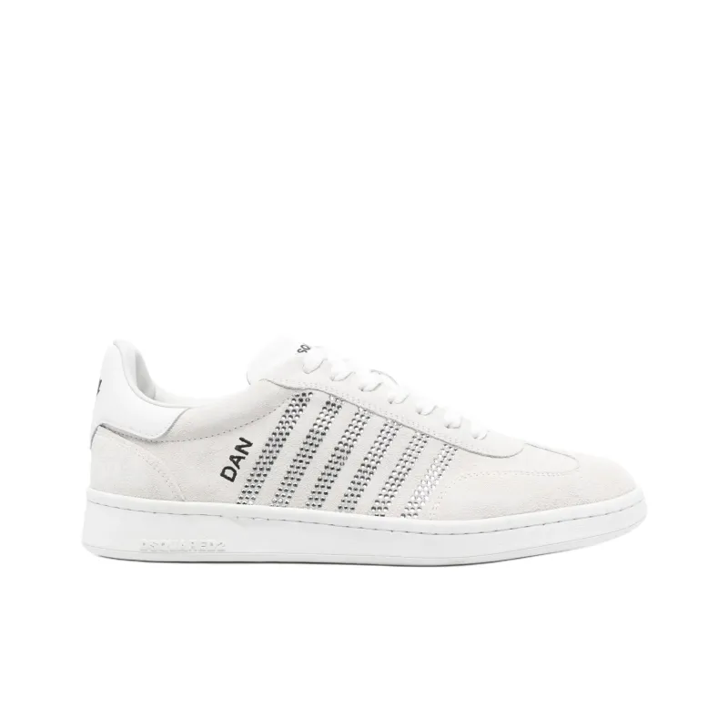DSQUARED 2 Boxer Low Top Skateboard Shoes Men's White-1