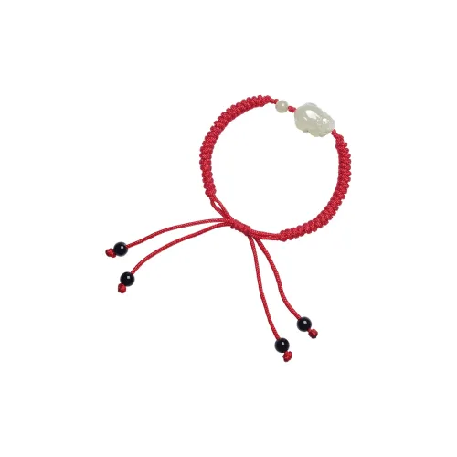 YUYIHUAN Hetian Jade Bracelets Pale Greenish White Jade Unisex