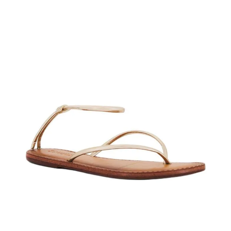 Schutz Lottie Strap Sandals Women's Brown-2