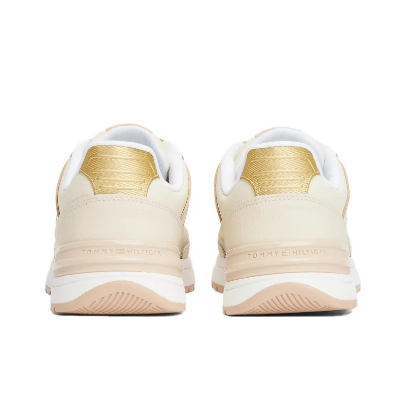 Tommy Hilfiger TH Monogram Slip Resistant Low Top Casual Shoes Women's Beige Pink-3