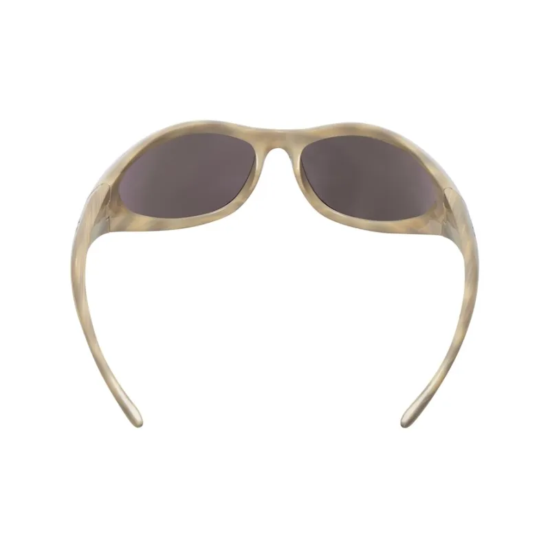 Balenciaga Injection Molded Polyamide Nylon Round Sunglasses Women's Silver-3
