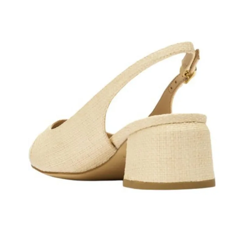 Stuart Weitzman/SW Gabby Chunky Heel High Heels 4.5cm Women's Beige-4