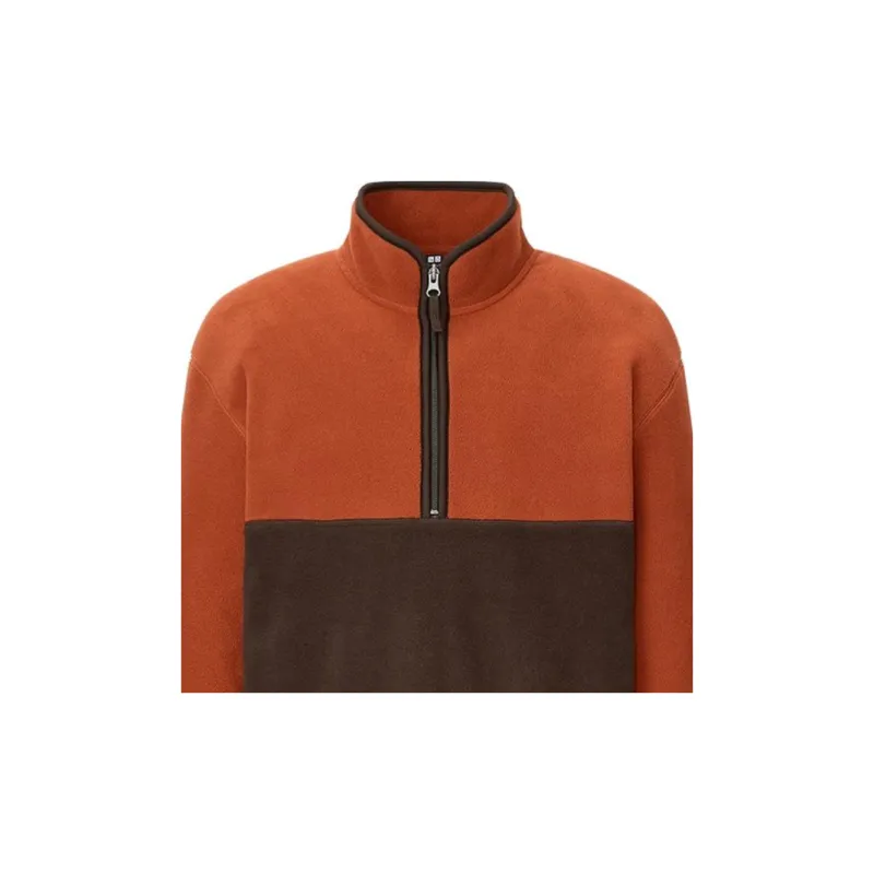 UNIQLO Velvet feel Coat Unisex Orange Brown-1
