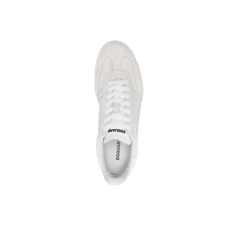 DSQUARED 2 Boxer Low Top Skateboard Shoes Men's White-3