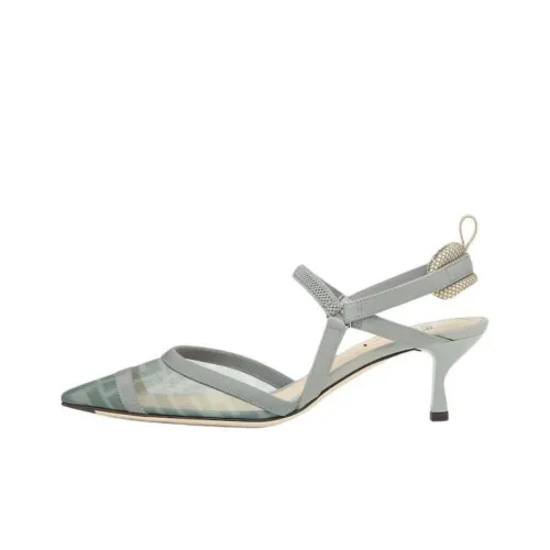FENDI Colibrì Lite Slim Heel High Heels 5.5cm Women's Green