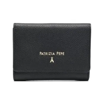 Patrizia Pepe Grained leather Logo print Purse