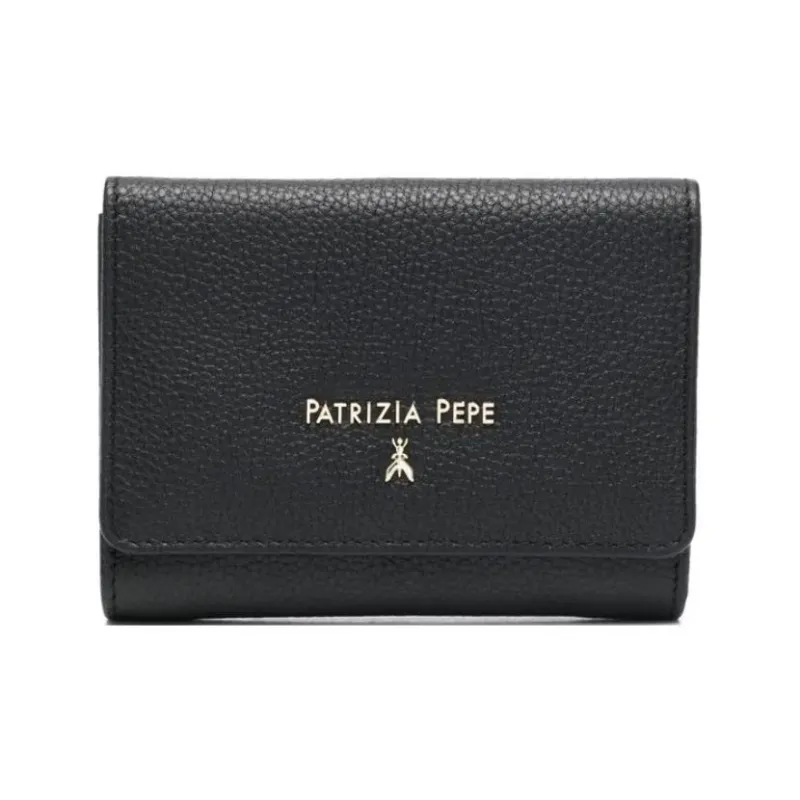 Patrizia Pepe Grained leather Logo print Purse-0