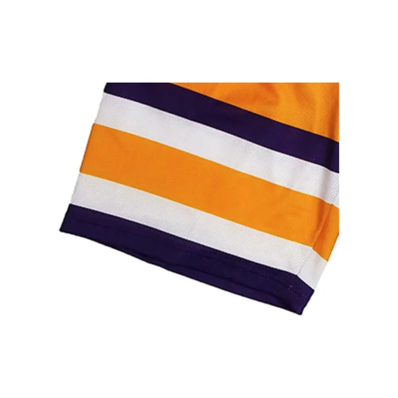 Mitchell & Ness Basketball Shorts Unisex Purple Gold Patchwork-3