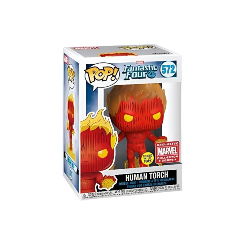 Funko Marvel Other Characters Pop Fantastic Four Thunderstorm Fire Glow In The Dark Limited Edition Chibi Figures-2