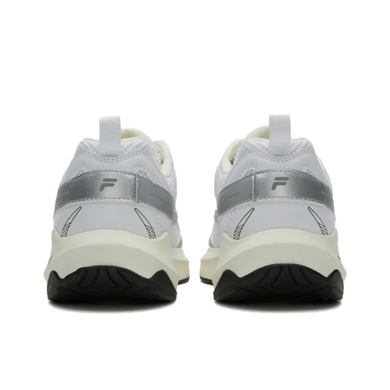 FILA Float E3 2.0 MS Anti Slip Wear Resistant Low Top Running Shoes Unisex White Silver-3