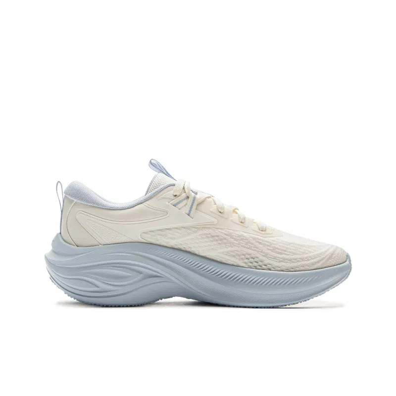LiNing Breathable Lightweight And Wear-Resistant Low-Top Casual Sprint Running Shoes Women's White Blue-1