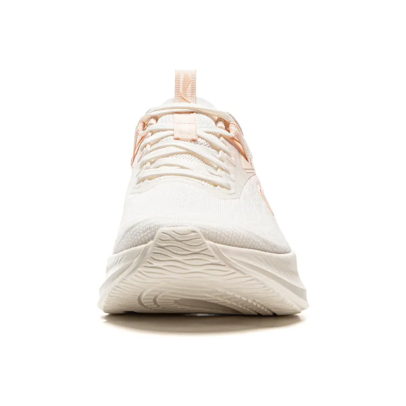 LiNing Support Cushioning Slip-Resistant Abrasion-Resistant Lightweight Low-Top Running Shoes Women's White Orange-4