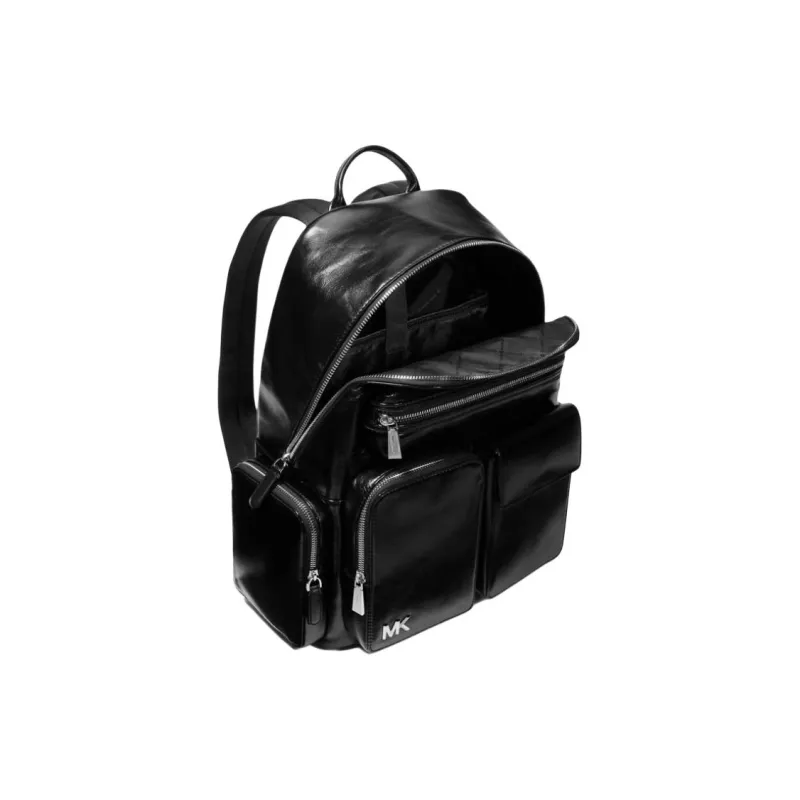MICHAEL KORS DAKOTA Cow Leather Backpack Tubas Men's Black-1