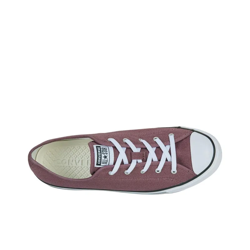 Converse Chuck Taylor All Star Anti-Slip Wear-Resistant Low-Top Canvas Shoes Women's Burgundy-2