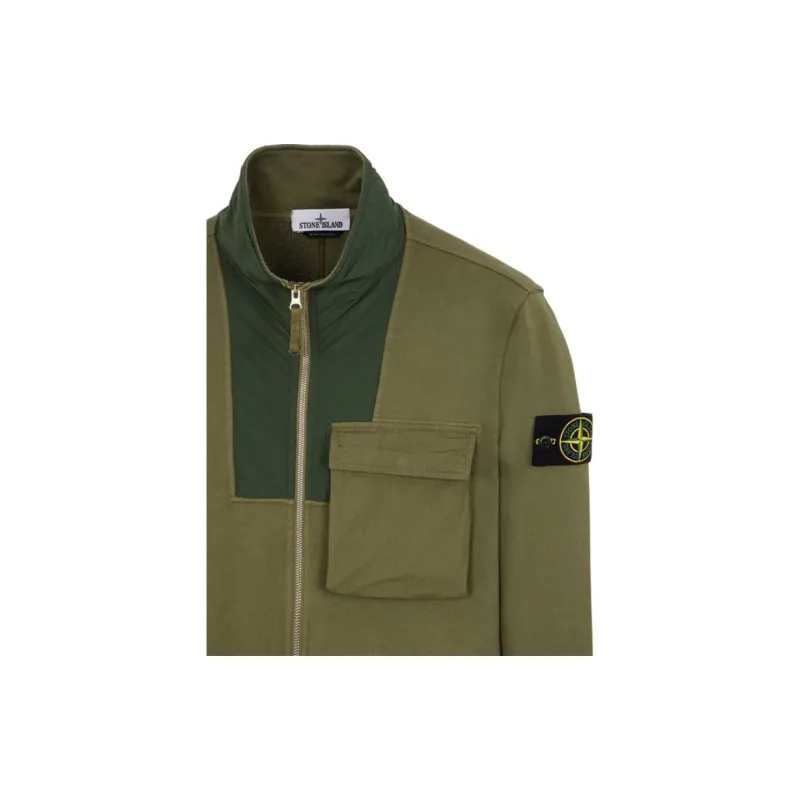 STONE ISLAND Mixed Fabric HYPE TC Series SS23 Jackets & Coats Men's Sage Green-2
