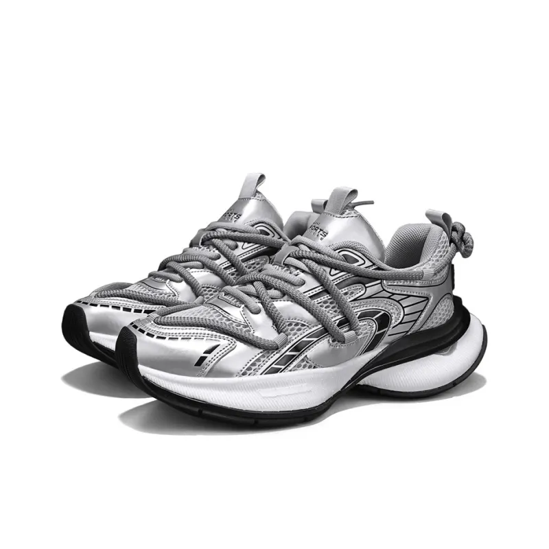 KANGLONG Cushioning, Slip Resistant, Abrasion Resistant, Breathable, Balance, Height Increasing Chunky Sneakers Men's-17