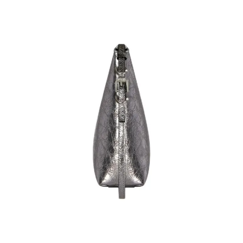 GIVENCHY Voyou Layered Lambskin Clutch Women's Silver Gray-1