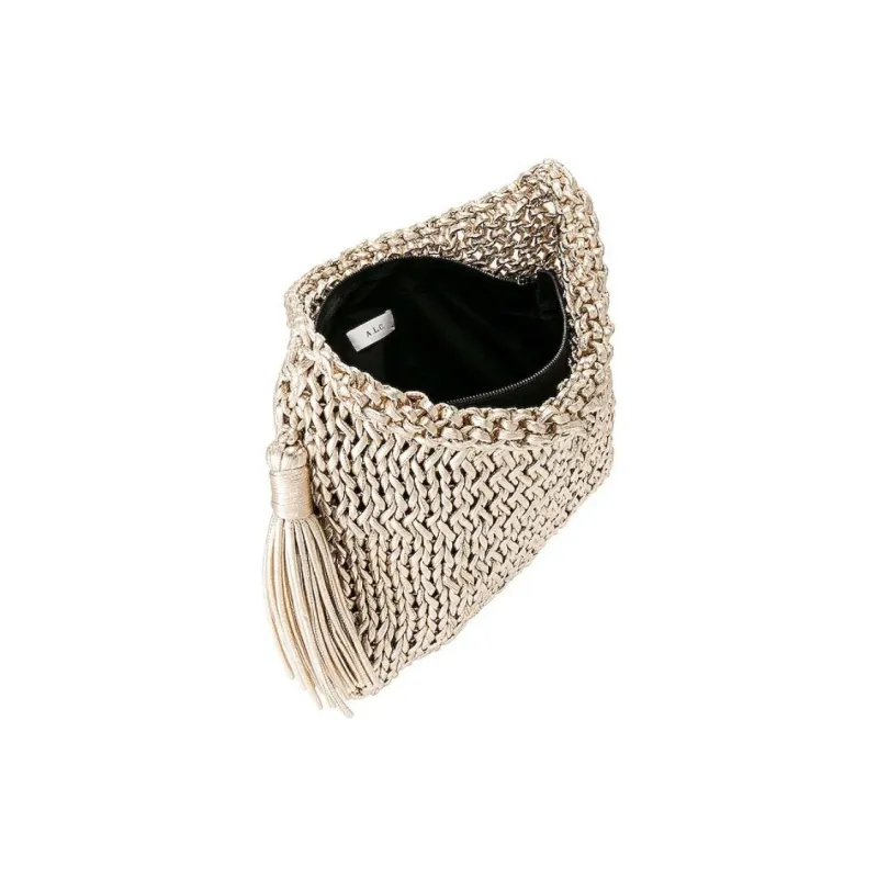 A.L.C. Artificial Leather Clutch Women's Light Gold-3