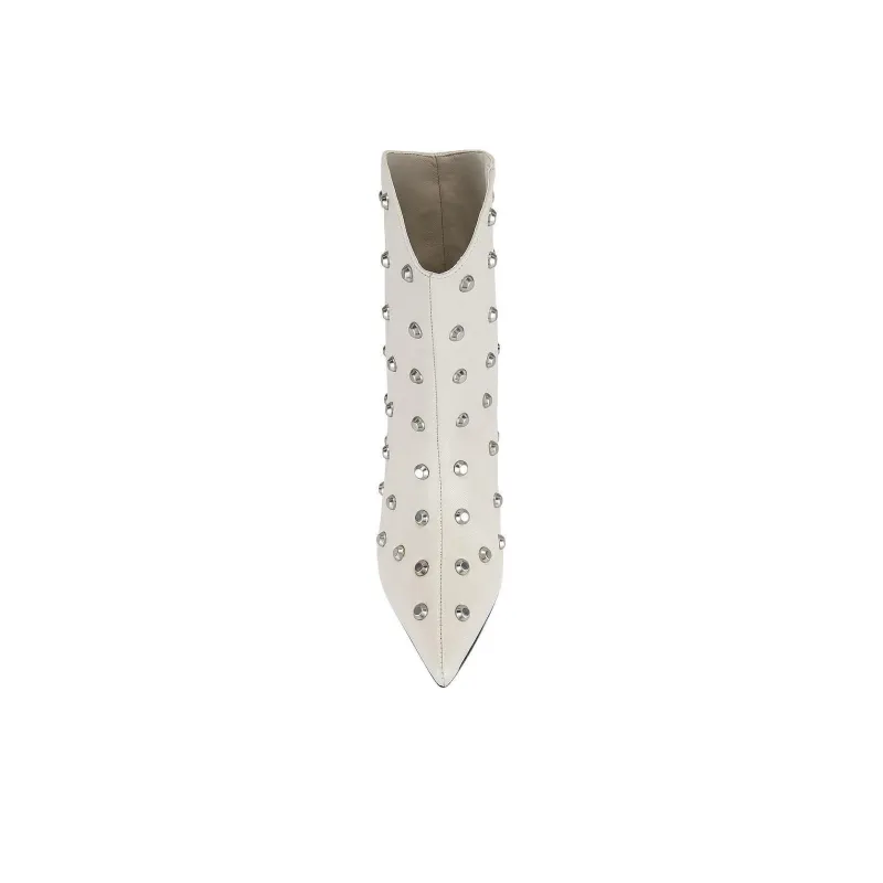Schutz Mary Ann Ankle Boots 5cm Women's White-4