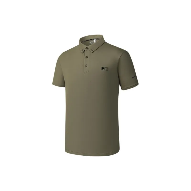 FILA Golf Series Polo Shirt Men's Brown Earth Khaki-1
