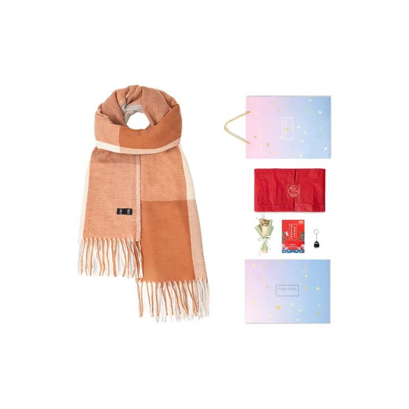 BAIJUAN Knit Scarves Unisex-20