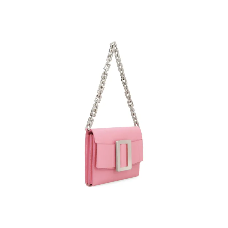 BOYY Calfskin One Shoulder Handbag Women's Pink-3